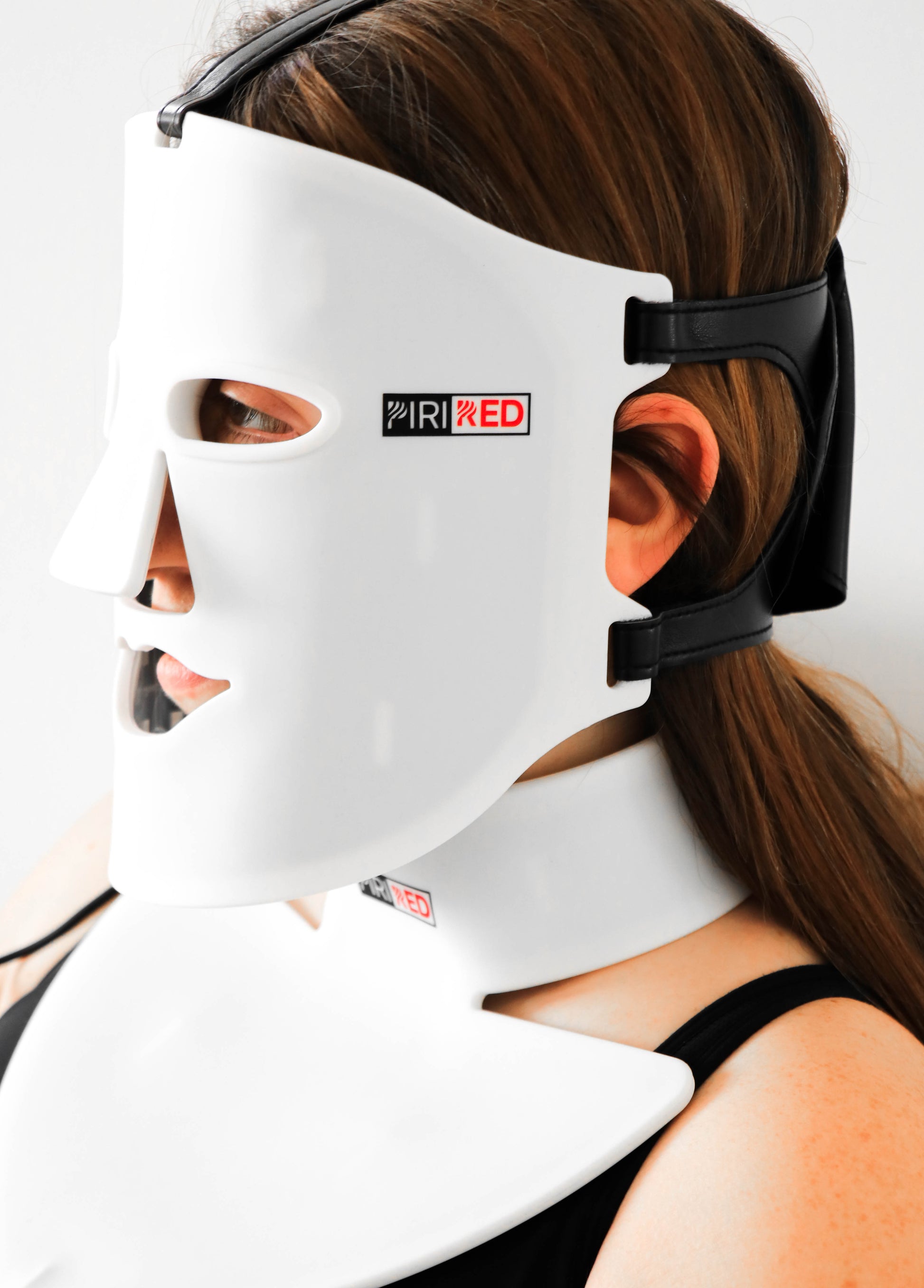 Face coverage on a woman